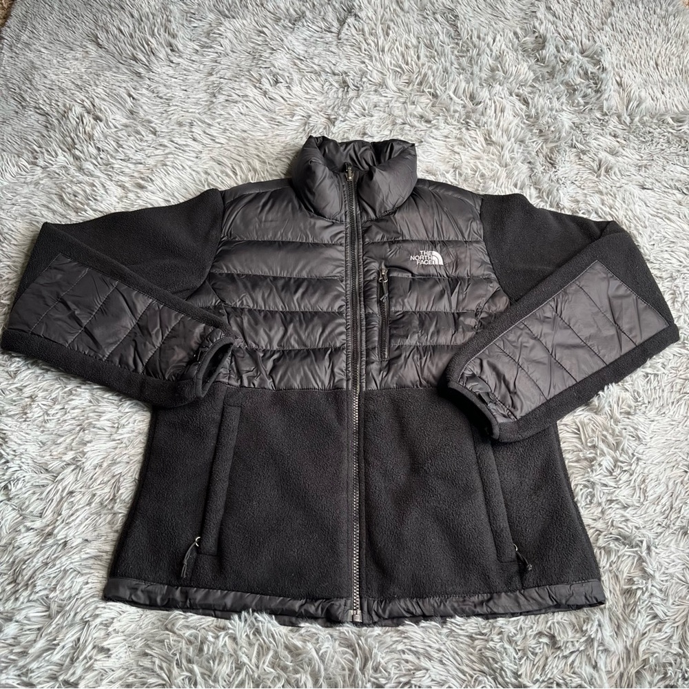 The North Face Coat Womens Medium Denali Puffer Fleece Jacket 550 Down Black
